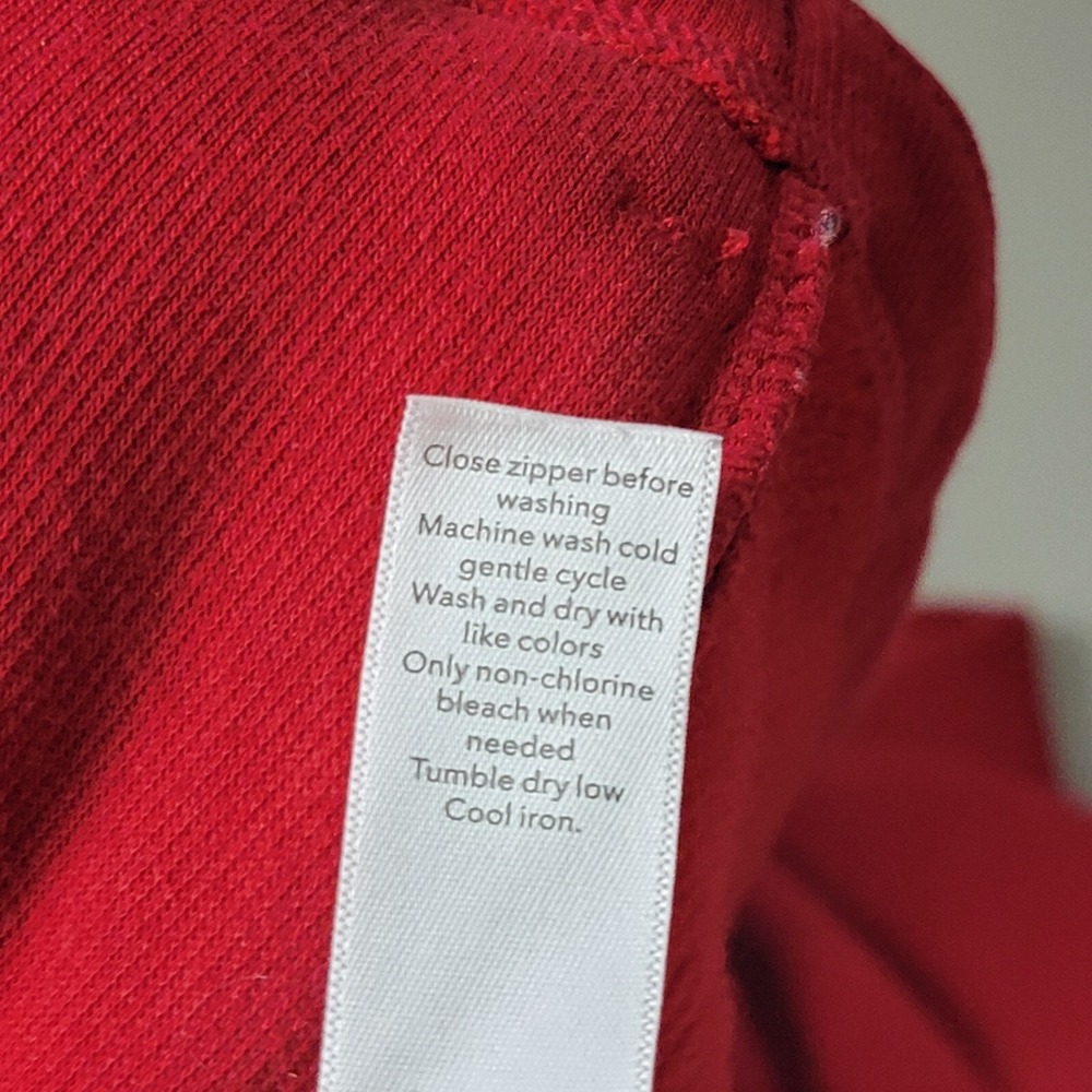 Athleta Cozy Karma Asym Pullover in Decadent Red Size M Thumbholes - Picture 11 of 12